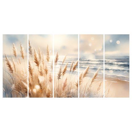 WANDBILD KÜSTEN-PAMPASGRAS - BILDER MEER UND STRAND - BILDER