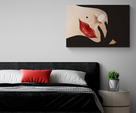 WANDBILD VERHÜLLTE FRAU - BILDER VON MENSCHEN - BILDER