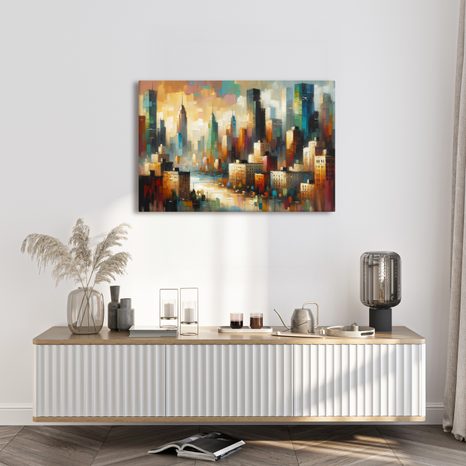 SLIKA MODERNA URBANA KRAJINA - SLIKE GRADOVA - SLIKE