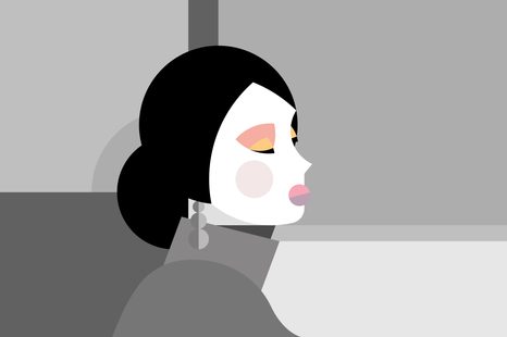 CARTA DA PARATI AUTOADESIVA – DONNA SCONOSCIUTA DALL'ESTREMO ORIENTE - CARTA DA PARATI AUTOADESIVE - CARTA DA PARATI