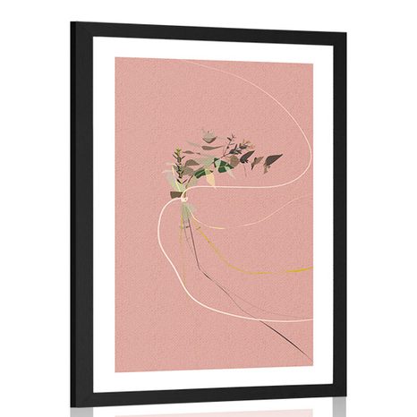 POSTER WITH PASSEPARTOUT BEAUTY PLANT