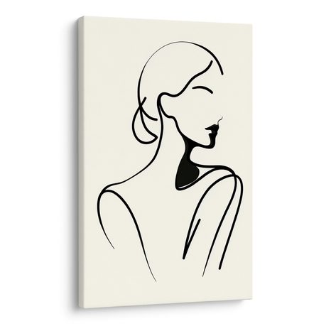 OBRAZ ŽENA V MINIMALISTICKÝCH LINIÍCH - OBRAZY ŽENY - OBRAZY