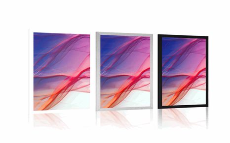 PLAKÁT ABSTRAKTNÍ VLNKY PLNÉ BAREV - ABSTRAKTNÍ A VZOROVANÉ - PLAKÁTY