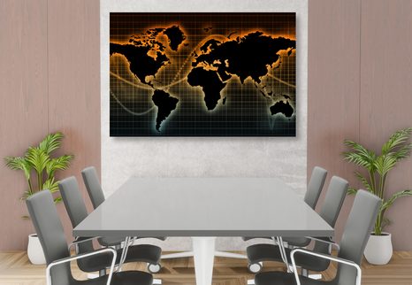 OBRAZ NA KORKU MAPA S ORIGINÁLNÍM POZADÍM - OBRAZY NA KORKU - OBRAZY