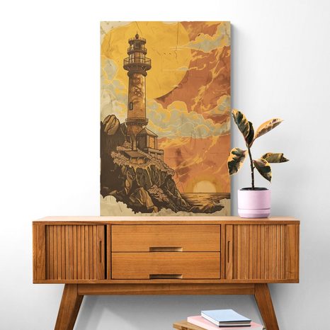 TABLOU FARUL PORTOCALIU DE BASM - TABLOU NATURĂ ȘI PEISAJE NATURALE - TABLOURI