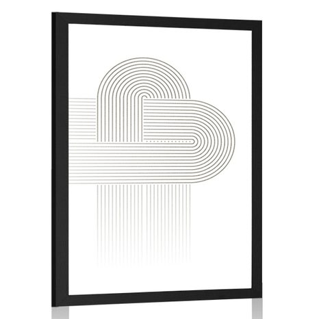POSTER VERKNÜPFTE REGENBÖGEN MID-CENTURY - MOTIVE AUS UNSERER WERKSTATT - POSTER