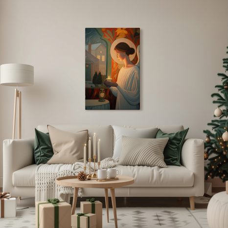 OBRAZ SVÁTEČNÍ ANDĚLSKÉ SVĚTLO - VÁNOČNÍ A ZIMNÍ OBRAZY - PICTURES