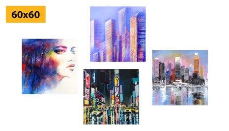 SET OBRAZŮ TAJEMNÝ NOČNÍ ŽIVOT - SESTAVY OBRAZŮ - OBRAZY