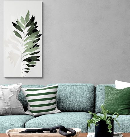 WANDBILD FARN MIT HAUCH VON MINIMALISMUS - BILDER BÄUME UND LAUB - BILDER