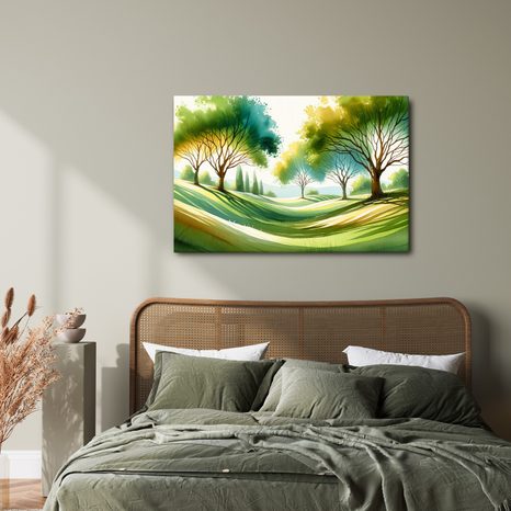 OBRAZ KRAJINA SE STROMY - OBRAZY STROMY ŽIVOTA - OBRAZY