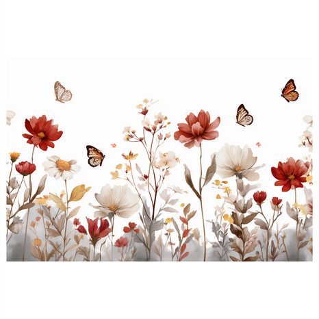 OBRAZ KVĚTINOVÁ HARMONIE S MOTÝLY - OBRAZY MOTÝLI - OBRAZY