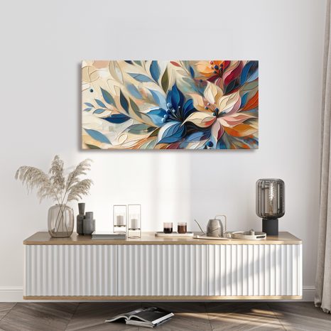 OBRAZ ABSTRAKTNÍ KVĚTINOVÁ KOMPOZICE - OBRAZY - TOTÁLNÍ VÝPRODEJ 🔥