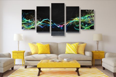 5-DELNA SLIKA MODERNA ABSTRAKCIJA - ABSTRAKTNE SLIKE - SLIKE