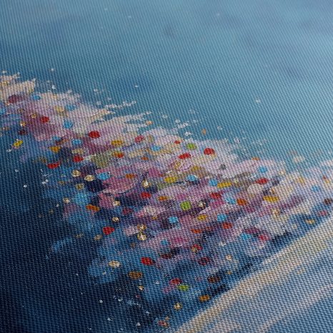 WANDBILD WINTERMÄRCHEN MIT WEIHNACHTSBAUM - WEIHNACHTS- UND WINTERBILDER - BILDER