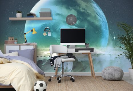 SAMOLEPÍCÍ TAPETA MUŽ NA VRCHOLU HORY - SAMOLEPÍCÍ TAPETY - TAPETY