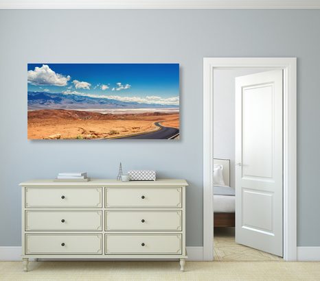 SLIKA CESTA SREDI POKRAJINE - SLIKE NARAVE IN POKRAJINE - SLIKE