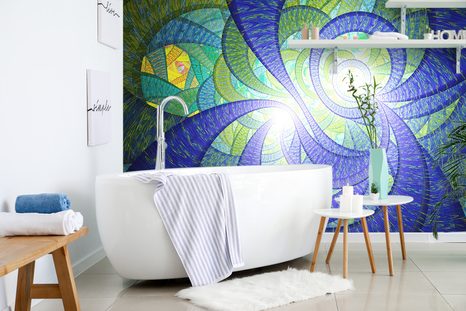 SAMOLEPÍCÍ TAPETA FRAKTÁLNÍ ABSTRAKCE - SAMOLEPÍCÍ TAPETY - TAPETY