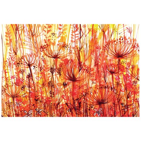 SAMOLEPÍCÍ TAPETA PAMPELIŠKA V ORANŽOVÝCH ODSTÍNECH - SAMOLEPÍCÍ TAPETY - TAPETY