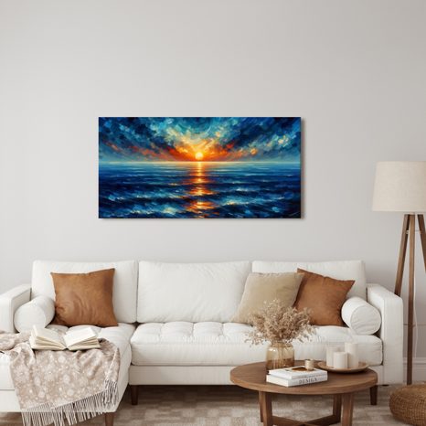 OBRAZ SLUNEČNÍ PAPRSKY NA MOŘI - OBRAZY VÝCHOD A ZÁPAD SLUNCE - OBRAZY