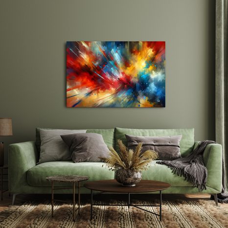OBRAZ EXPLOZE BAREVNÉ ENERGIE - OBRAZY ABSTRAKTNÍ TVARY - OBRAZY
