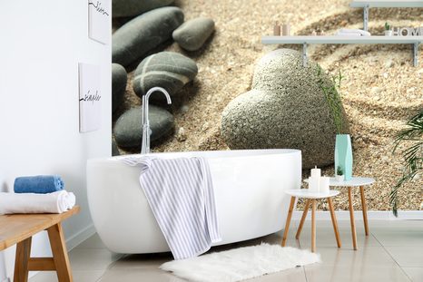 FOTOBEHANG ZEN HARTVORMIGE STEEN - FOTOBEHANG - MEGA UITVERKOOP TOT 70% 🔥