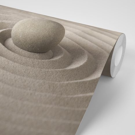 FOTOTAPETE STEIN ZUM ENTSPANNEN - TAPETEN MIT FENG SHUI-MOTIVEN - TAPETEN