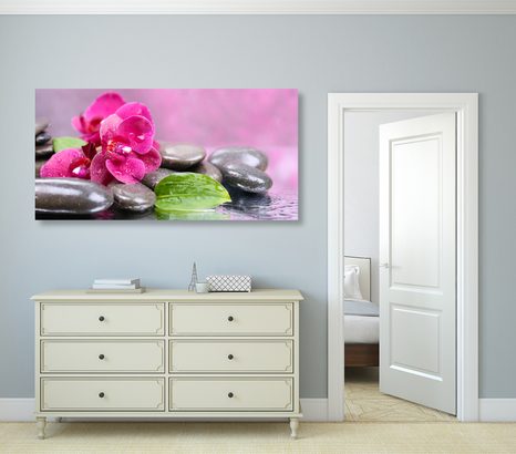 OBRAZ ORCHIDEJ S NÁDECHEM RELAXU - OBRAZY FENG SHUI - OBRAZY