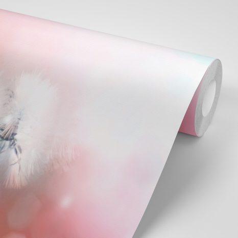 SAMOLEPÍCÍ TAPETA PAMPELIŠKA S ABSTRAKTNÍMI PRVKY - SAMOLEPÍCÍ TAPETY - TAPETY