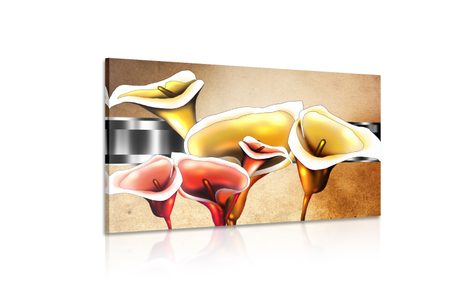 SLIKA ELEGANTNI CVETOVI KALE - ABSTRAKTNE SLIKE - SLIKE