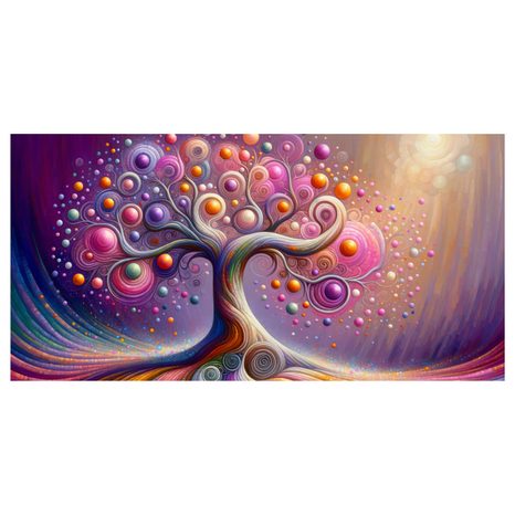 OBRAZ BAREVNÝ STROM ŽIVOTA VE VÍRU - OBRAZY STROMY ŽIVOTA - OBRAZY