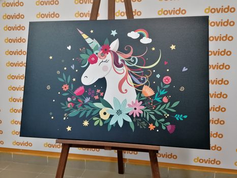 OBRAZ ROZTOMILÝ JEDNOROŽEC - DĚTSKÉ OBRAZY - OBRAZY