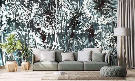 SAMOLEPILNA TAPETA REGRATOVA LUČKA Z ABSTRAKTNIMI ELEMENTI - SAMOLEPILNE TAPETE - TAPETE