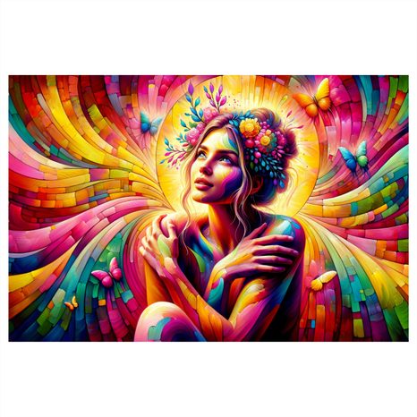 OBRAZ KOUZELNÁ ŽENA S MOTÝLY - OBRAZY ŽENY - OBRAZY