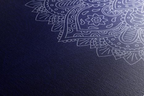 КАРТИНА НА ПЛАТНО – ТЪМНОСИН ОРНАМЕНТ - ФЪН ШУЙ КАРТИНИ - КАРТИНИ