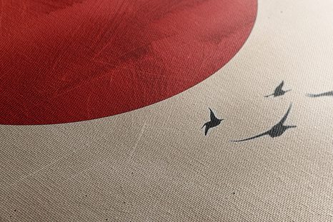 OBRAZ JAPANDI KOUZLO ČERVENÉHO MĚSÍCE - OBRAZY - TOTÁLNÍ VÝPRODEJ 🔥