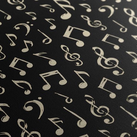 WANDBILD TANZENDE MUSIKSYMBOLE - MUSIKBILDER - BILDER