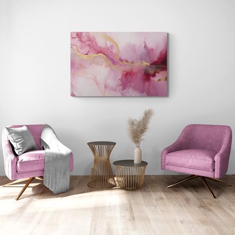 TABLEAU SUR TOILE – MARBRE ROSE - TABLEAUX - 🔥 VENTE TOTALE