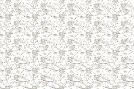 CARTA DA PARATI AUTOADESIVA – NATURA MORTA VINTAGE CON UCCELLINI - CARTA DA PARATI AUTOADESIVE - CARTA DA PARATI