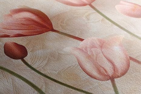 WANDBILD ALTROSA TULPEN - BILDER BLUMEN - BILDER