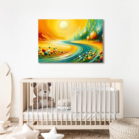 OBRAZ PROUDĚNÍ SVĚTLA A VODY - OBRAZY - TOTÁLNÍ VÝPRODEJ 🔥