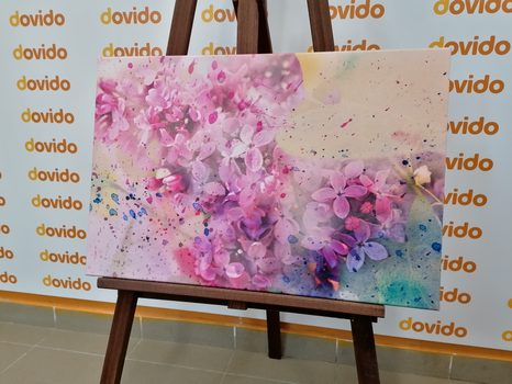 TABLOU CRENGUȚĂ DE FLORI ROZ - TABLOU FLORI - TABLOURI