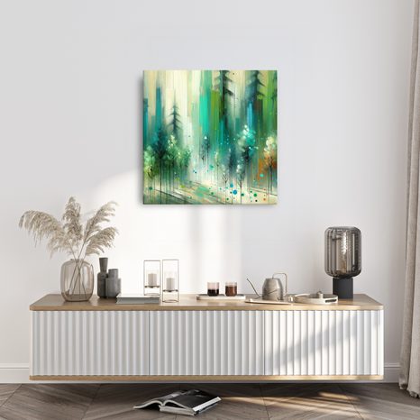 OBRAZ STROMY V MLŽNÉM SNĚNÍ - OBRAZY LES - OBRAZY