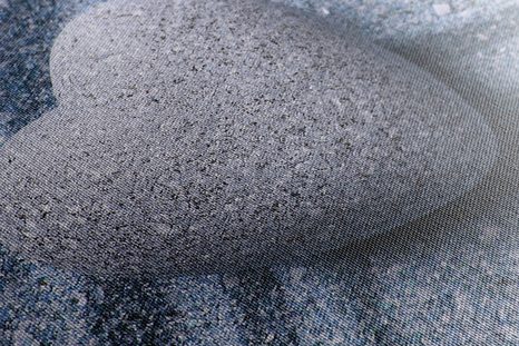 WANDBILD HERZ AUS STEIN AUF SAND - STILLLEBEN-BILDER - BILDER