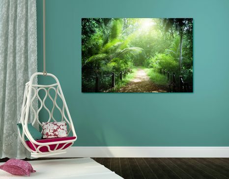 WANDBILD WEG AUF DEN SEYCHELLEN - BILDER VON NATUR UND LANDSCHAFT - BILDER