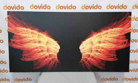 КАРТИНА НА ПЛАТНО – ОГНЕНИ АНГЕЛСКИ КРИЛА - КАРТИНИ НА АНГЕЛИ - КАРТИНИ