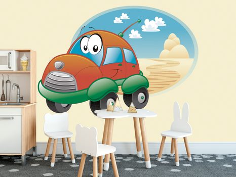 SELBSTKLEBENDE TAPETE AUTO AUF DER REISE - SELBSTKLEBENDE TAPETEN - TAPETEN