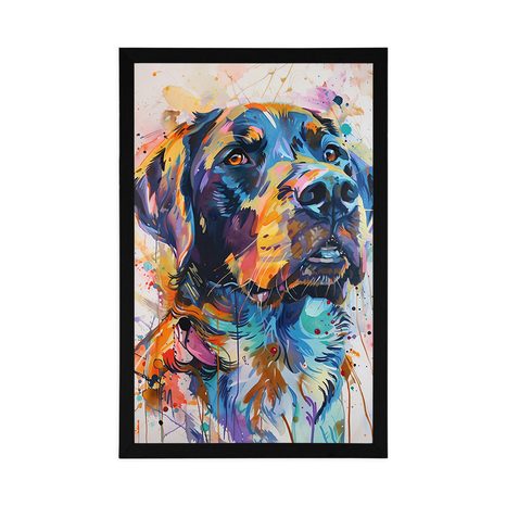 PLAGÁT PES S IMITÁCIOU MAĽBY - PSI - PLAKÁTY