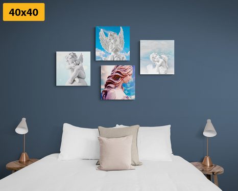 SET OBRAZŮ NEBESKÁ RADOST - SESTAVY OBRAZŮ - OBRAZY