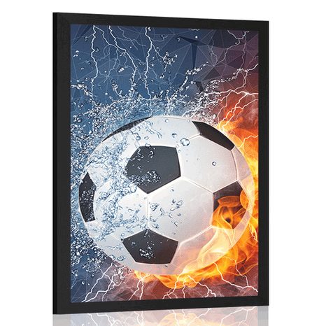 AFFICHE BALLON DE FOOTBALL - AFFICHES POUR LA CHAMBRE DES ENFANTS - AFFICHES