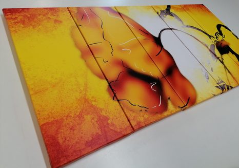 5-RÉSZES KÉP ETNO VIRÁG - VIRÁGMINTÁS KÉPEK - KÉPEK